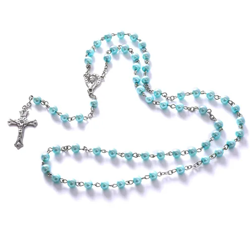 Miniatura 8 de Grandeco My First Rosary Cross for Boy - Caja de recuerdo y rosario, juego de regalo, color azul