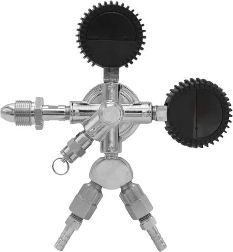 Miniatura 7 de Kegco Elite Series Dual Gauge Regulador de cerveza de barril de nitrógeno de dos productos, cromo