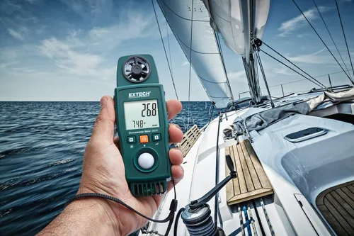 Miniatura 5 de Extech Medidor ambiental EN510 10 en 1: mide la velocidad del aire, la luz, el sonido, la temperatura, la humedad, el punto de rocío, la bombilla