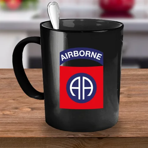 Miniatura 4 de 82nd Airborne - Taza de café del ejército, ambos lados