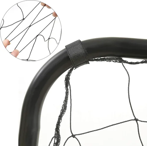 Miniatura 4 de SONGMICS Portería de fútbol para niños, en jardín, patio, parque, playa, tubos de metal y red de PE, montaje rápido, negro USZQ366B01V1