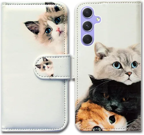 Miniatura 21 de Bcov Funda para Galaxy A54, diseño de pájaro negro y verde con tapa para teléfono con ranura para tarjeta y soporte para Samsung Galaxy A54 5G