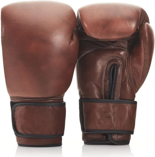 GUANTES DE BOXEO DE PIEL MARRÓN PRO HERITAGE (STRAP UP)