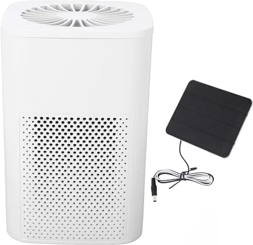 Miniatura 6 de Purificador de aire de silicio monocristalino filtro de aire de coche accionado solar para casa de perro gallinero ventilación 10W