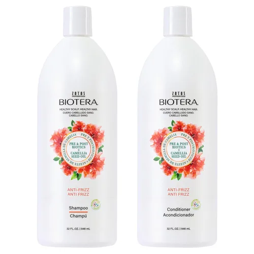 Biotera Anti Frizz Smoothing Shampoo | Smooths & Controls Frizzy, Unruly Hair | Microbiome Friendly | Vegan & Animal Test Free | Paraben Free |