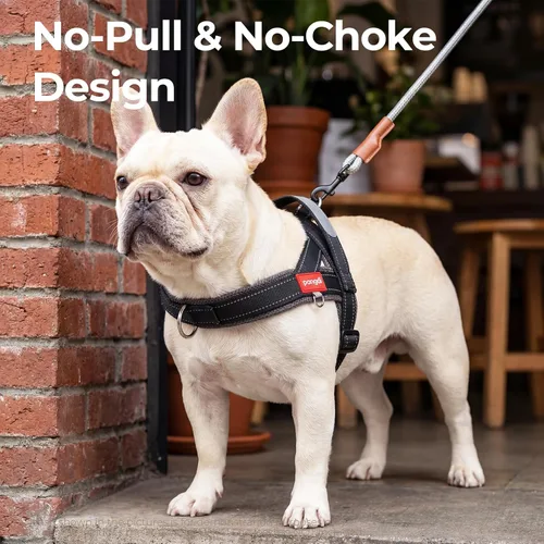Miniatura 2 de Arnés para perro sin tirón con asa, chaleco reflectante ajustable Corgi, arnés para mascotas acolchado con malla de aire transpirable con clip
