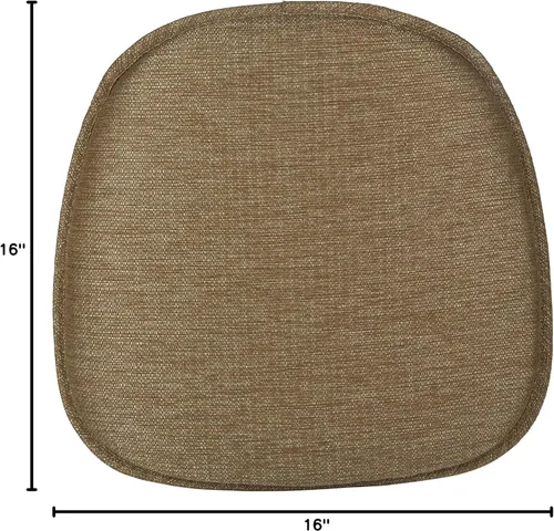 Miniatura 6 de Klear Vu Gripper - Cojín antideslizante para silla, moderno de mediados de siglo, ensamblado en Estados Unidos, relleno extragrueso, tela de Dorado
