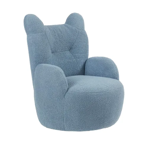 Miniatura 13 de ECR4Kids Teddy Bear Sherpa - Silla para niños pequeños, altura del asiento de 14 pulgadas, muebles para niños, salvia oscura