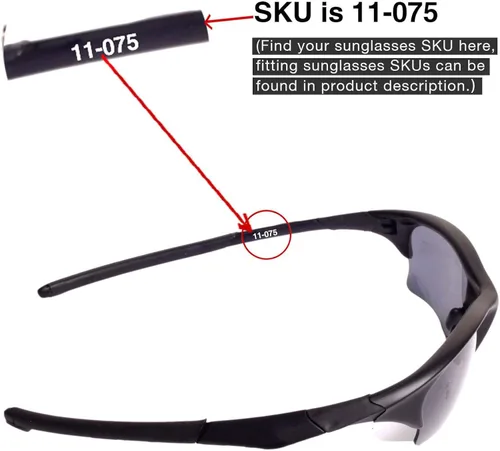 Miniatura 4 de Walleva Replacement Lenses And Rubber Kit For Oakley Half Jacket XLJ Sunglasses - Multiple Options Available