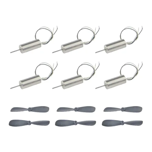 Miniatura 8 de CHANCS Motor de copa hueca con cable Micro Coreless Motor con pequeña hélice para RC Aviones Helicóptero Juguete 2PCS