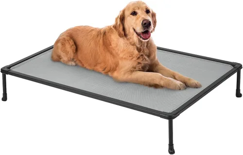 Miniatura 14 de Veehoo Cama Elevada para Perros a Prueba de Masticación - Catre Elevado Refrescante para Mascotas, Malla Transpirable, Lavable y Antideslizante