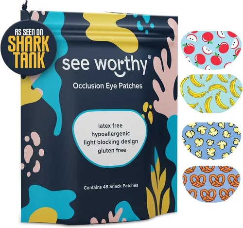 Parche ocular adhesivo para niños y adultos - Como se vio en Shark Tank - Parche ocular transpirable y cómodo para niños, para ojo vago - Parches