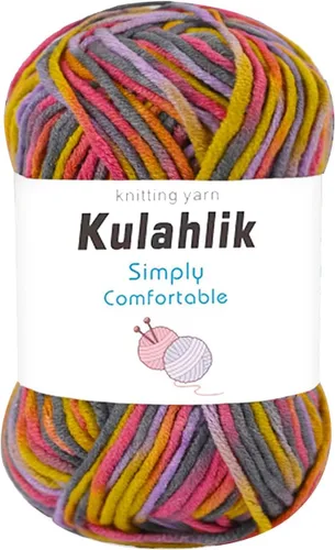 Miniatura 103 de 50g (1x50g) Hilo Acrílico para Crochet y Tejido, Hilo Degradado Colorido, 1 Rollo de Madejas, Hilo Acrílico Multicolor, Perfecto para Proyectos