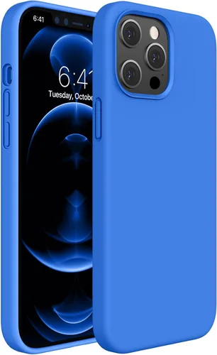 Miniatura 221 de Miracase Funda diseñada para iPhone 13, con protector de pantalla de vidrio templado, forro de microfibra suave antiarañazos, funda de goma