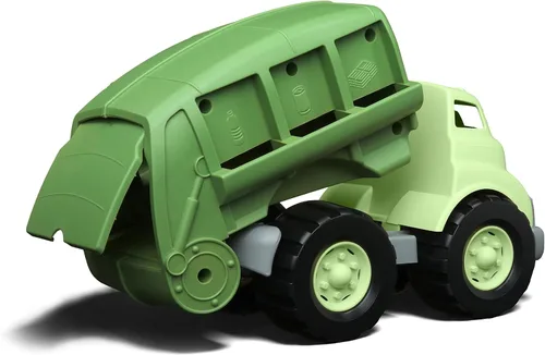 Miniatura 2 de Camión de reciclaje Green Toys en color verde - Camión de basura libre de BPA y ftalatos para mejorar la motricidad gruesa y fina. Vehículos