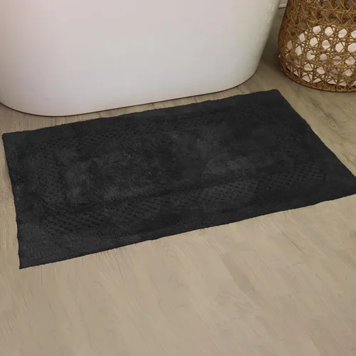 Miniatura 83 de Home Weavers Classy - Juego de alfombras de baño 100 % algodón, decoración de baño, lavable, extrasuave y absorbente, tapete de cocina, juego de Aqua