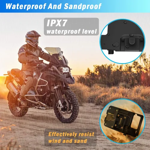 Miniatura 4 de R&P para BMW R1200GS Soporte de navegación para teléfono móvil ADV F700 800GS CRF1000L África Twin para Honda motocicleta USB carga 12MM montaje