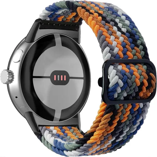 Miniatura 7 de Abanen Correa deportiva de nailon elástica para Google Pixel Watch, correa trenzada elástica suave de secado rápido compatible con Google Pixel Watch