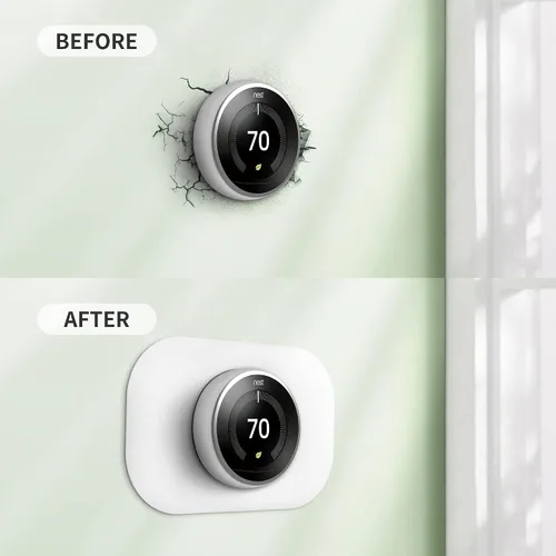 Miniatura 5 de Compatible con cubierta de placa de pared Google Thermostat 1ª/2ª/3ª - Kit de acabado de termostato Petrichor Nest, hecho para termostato Google
