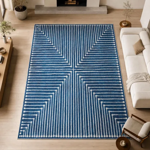 Miniatura 19 de GLN Rugs Contemporary Collection - Alfombra de felpilla lavable a máquina, contemporánea, antideslizante, de pelo corto, alfombra de felpilla