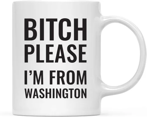 Miniatura 49 de Andaz Press Taza de café de 11 onzas, regalo de broma, Bitch Please I'm from Alabama, paquete de 1, incluye caja de regalo, divertidas ideas