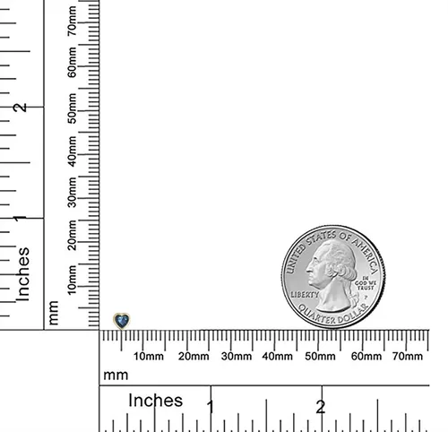Miniatura 4 de Pequeños pendientes de tuerca de corazón AAA CZ para las mujeres adolescentes de 14 K oro real con tuerca de imitación de piedras preciosas