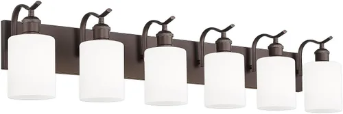 Miniatura 34 de Lámpara de tocador de baño de 3 luces, aplique de pared de níquel cepillado, lámpara de baño moderna con vidrio transparente, VL01BN-3 Níquel