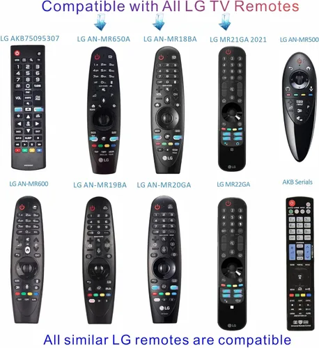 Miniatura 4 de Reemplazo de control remoto para TV LG, para todos los LG Control remoto universal para TV 2025-2015, control remoto infrarrojo, sin voz ni puntero