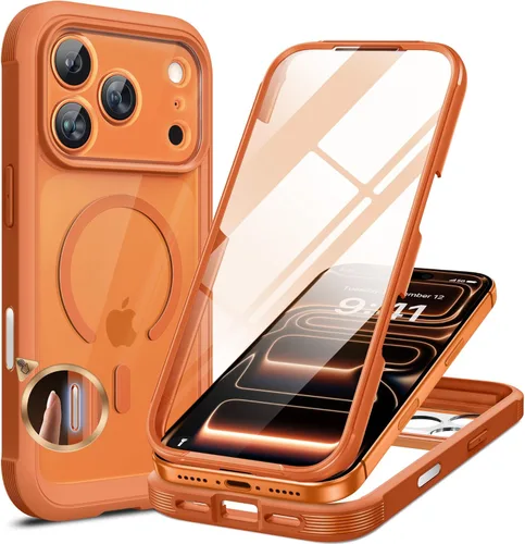 Miniatura 235 de Miracase Funda para iPhone 13 de 6.1 pulgadas, [sin burbujas] funda de teléfono de cuerpo completo con pantalla de vidrio completa integrada, sin