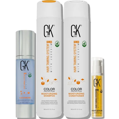 Miniatura 9 de GK HAIR Global - Juego de champú y acondicionador hidratante de queratina (3.4 onzas líquidas/3.4 fl oz) con suero antiencrespamiento y aceite