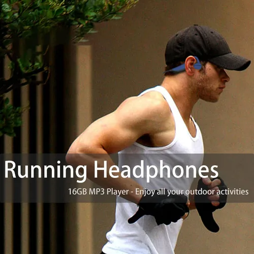 Miniatura 4 de Auriculares de conducción ósea para natación, reproductor de MP3 impermeable, auriculares inalámbricos de oído abierto, auriculares deportivos de 16