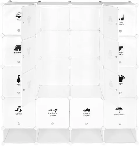Miniatura 4 de Organizador de armario de pie, estante de almacenamiento, armario de pared, organizador de dormitorio, organizador de zapatos de ropa United