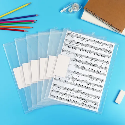 Miniatura 7 de Tamaki Paquete de 6 Organizadores de Bolsillo para Carpeta, Carpetas Organizadoras para Carpeta de 11 Anillos, Tamaño Carta, Bolsillos de Carpeta