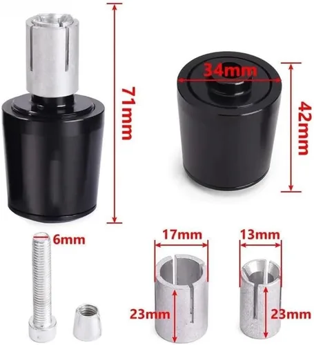 Miniatura 2 de Handlebar Bar Ends for Yamaha Fz8 Fz 8 for Fazer 2010-2014 Motorcycle Accessories Handle Bar Handlebar Grips Cap End Handle Plugs Cap Accessories