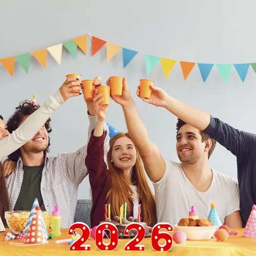 Miniatura 3 de Coume Número de luz LED 2026, números gigantes de marquesina para decoraciones de graduación, decoraciones de graduación 2026 para estudiantes