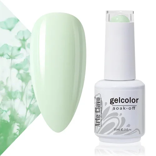 Miniatura 31 de Arte Clavo Esmalte de uñas de gel rosa lechosa de 0.5 fl oz, con luz LED, UV, remojado, transparente, rosa nude, manicura francesa, rosa claro