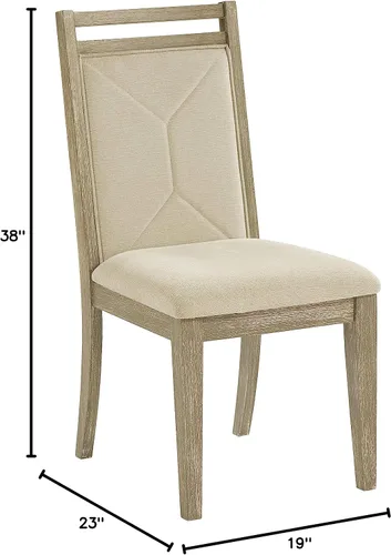 Miniatura 3 de Progressive Furniture Beck - Juego de 2 sillas de comedor tapizadas, 19 pulgadas de ancho x 23 pulgadas de profundidad x 38 pulgadas de alto