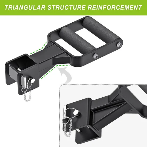 Miniatura 7 de Kipika Y-Shaped Dip Bar for Power Cage with 5/8" or 1" Hole - Dip Bar Attachments for Home Gym - Heavy Duty Power Rack Attachments - Squat Rack