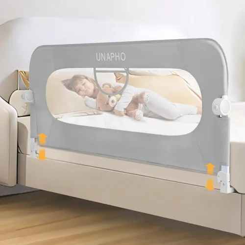 Miniatura 7 de Riel de cama para niños pequeños, rieles para camas infantiles abatibles para cama individual, matrimonial, Queen, King, litera, protector de riel