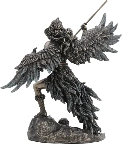 Miniatura 8 de Veronese Design Morrigan The Celtic Phantom Queen de 8 5/8 pulgadas de alto, escultura de resina bronceada fundida en frío, figura para decoración