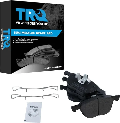 Miniatura 97 de TRQ Pastillas de freno delanteras semi metálicas compatibles con Ford Expedition 2018-2021 F-150 2018-2020 Lincoln Navigator 2018-2022
