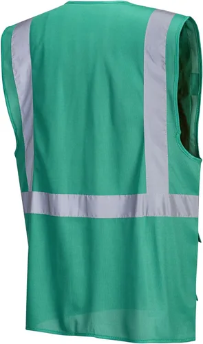 Miniatura 4 de Portwest Chaleco de trabajo de seguridad ejecutivo F476 Iona con cinta reflectante Verde botella