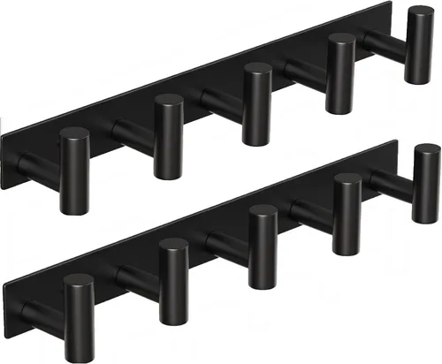 Miniatura 9 de Perchero de Pared Montado - 3 Ganchos, Ganchos de Pared de Acero Inoxidable Resistente para Toalla, Bolso de Abrigo, Perchero para Sombreros