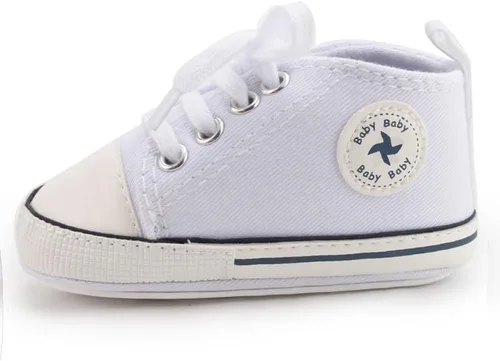 Miniatura 84 de Zapatos deportivos de lona de lona para bebés y niñas, suela antideslizante suave, suela antideslizante