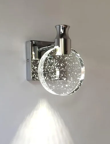 Miniatura 9 de Aomesinc Aplique de pared LED de cristal estilo nórdico, luces creativas simples para sala de estar, dormitorio, mesita de noche, tocador, baño
