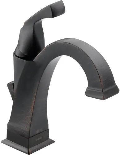 Miniatura 8 de Delta Faucet Dryden Grifo de baño de un solo agujero, grifo de baño de una sola manija, tecnología de sello de diamante, ensamblaje de drenaje
