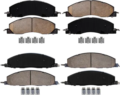 Miniatura 5 de Detroit Axle - Pastillas de freno para Dodge Ram 2500 3500 2009-2010, Ram 1500 2011-2018 2500 3500, 4 piezas de repuesto de pastillas de freno