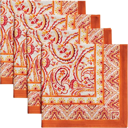Miniatura 142 de Maison d' Hermine Happy Florals - Juego de 4 servilletas 100% algodón suave y cómodo perfectas para cenas familiares, bodas, fiestas de cóctel, 063