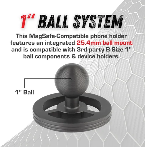 Miniatura 4 de Bulletpoint Mounting Solutions - Soporte magnético para teléfono celular compatible con teléfonos inteligentes MagSafe iPhone, accesorio de montaje