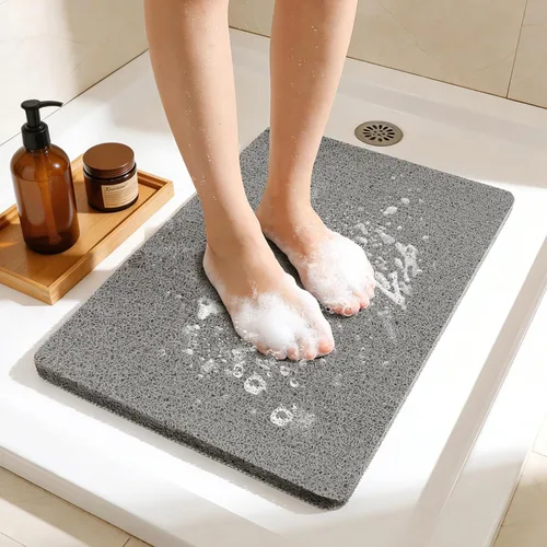 Miniatura 19 de Joyhalo Tapete de ducha antideslizante, de secado rápido, para ducha, bañera, baño, hogar, 24 x 24 pulgadas, color aguamarina